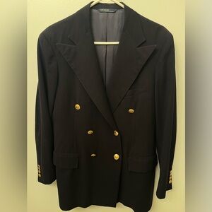 Polo Ralph Lauren The Iconic Doeskin Navy Double-Breasted Men’s Blazer Size 32R